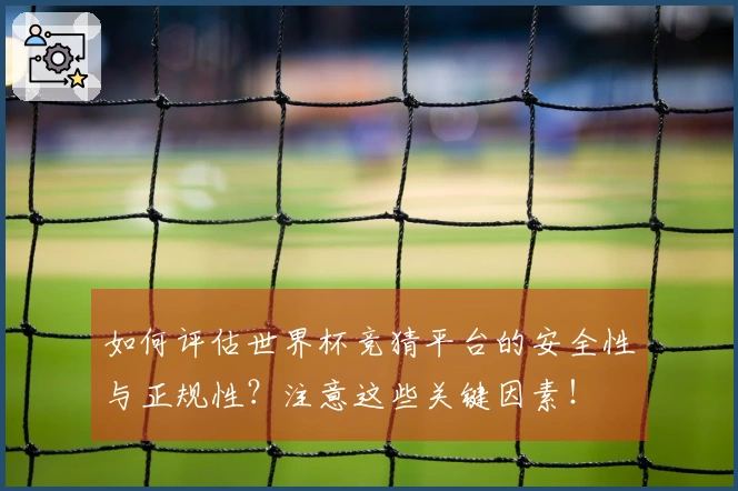 如何评估世界杯竞猜平台的安全性与正规性？注意这些关键因素！